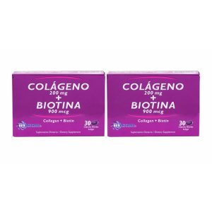 Colageno Hidrolizado + Biotina BESPHARMA 2 Cajas X 30 Cap