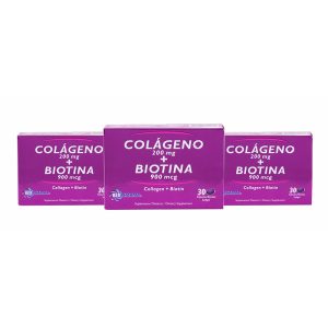 Colageno Hidrolizado + Biotina BESPHARMA 3 Cajas X 30 Cap