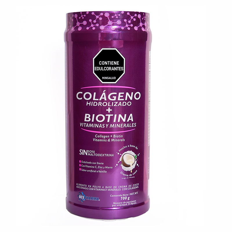 Colageno Hidrolizado + Biotina BESPHARMA Vainilla X 700 g