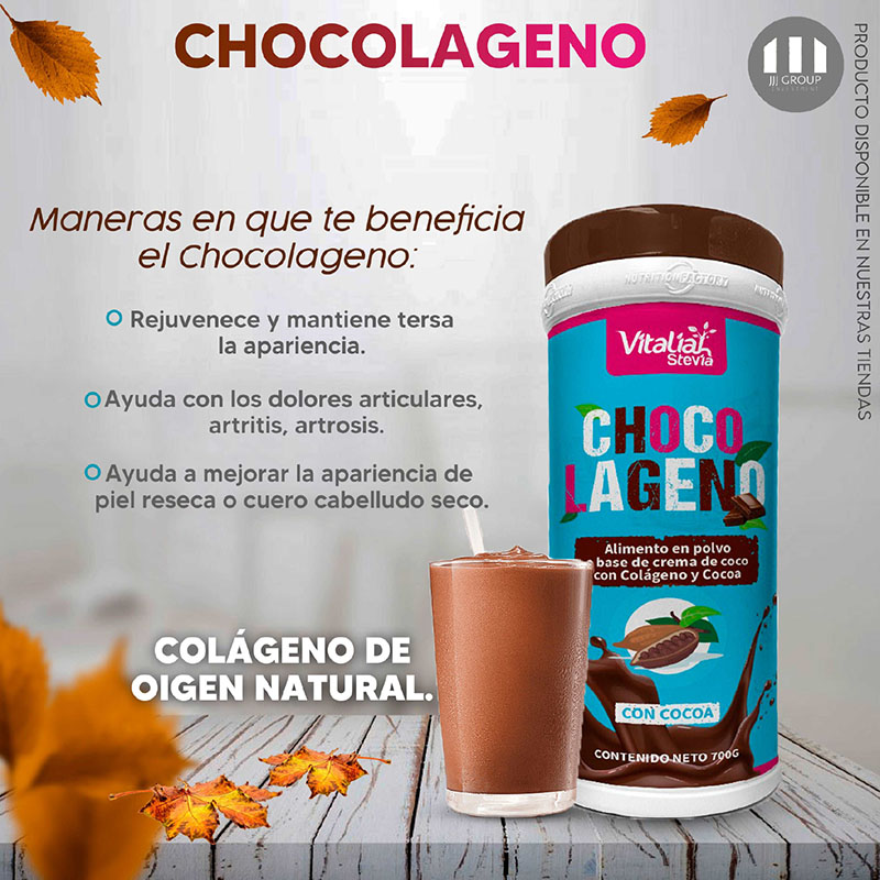 Colágeno con Cocoa CHOCOLAGENO VITALIAH X 700 g - Imagen 3