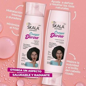 KIT Shampoo y Acondicionador DIVINO POTAO Crespo Divino SKALA X 325 ml FOTO 2