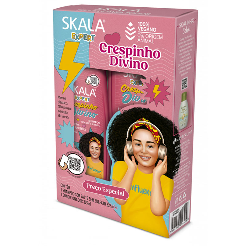 Kit Shampoo y Acondicionador CRESPINHO DIVINO SKALA X 325 mlX|