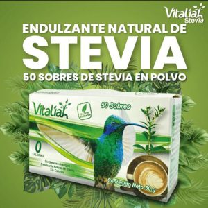 Stevia en Polvo VITALIAH X 50 Sobres FOTO 2