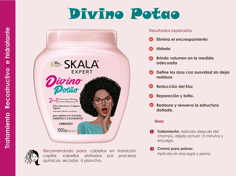 Crema de Tratamiento DIVINO POTAO Crespo Divino SKALA X 1000 g - Imagen 3