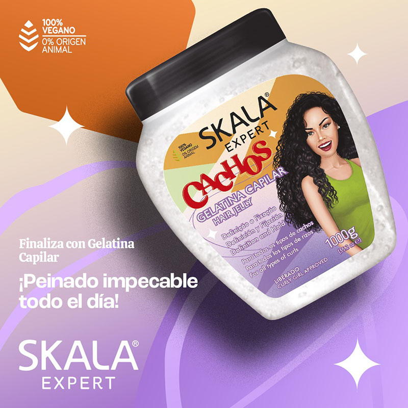 Gel Capilar Gelatina CACHOS SKALA X 1000 g - Imagen 3