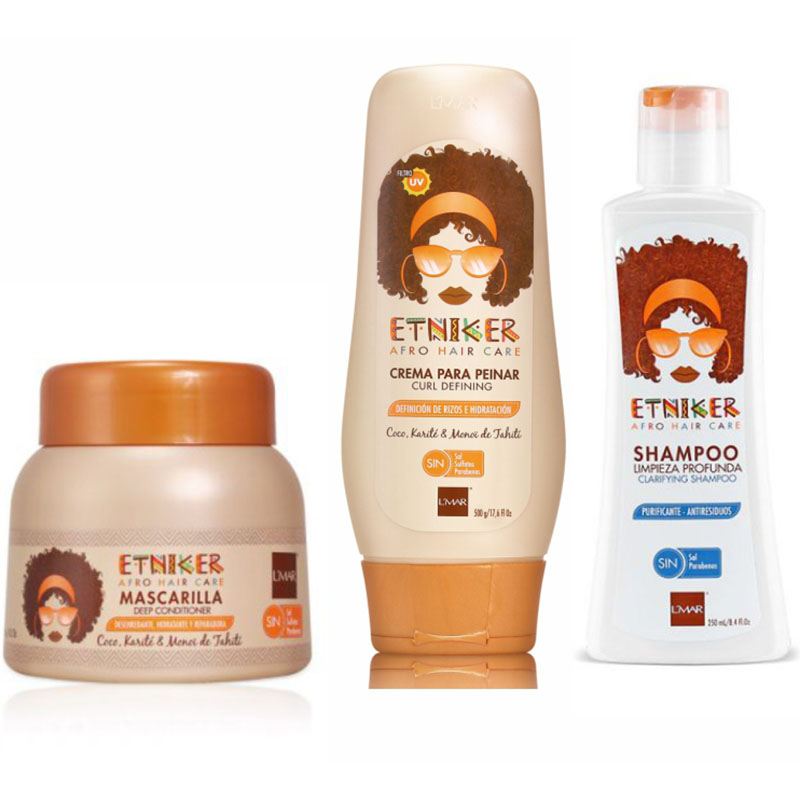 Kit Rizos Lavado Profundo ETNIKER LMAR