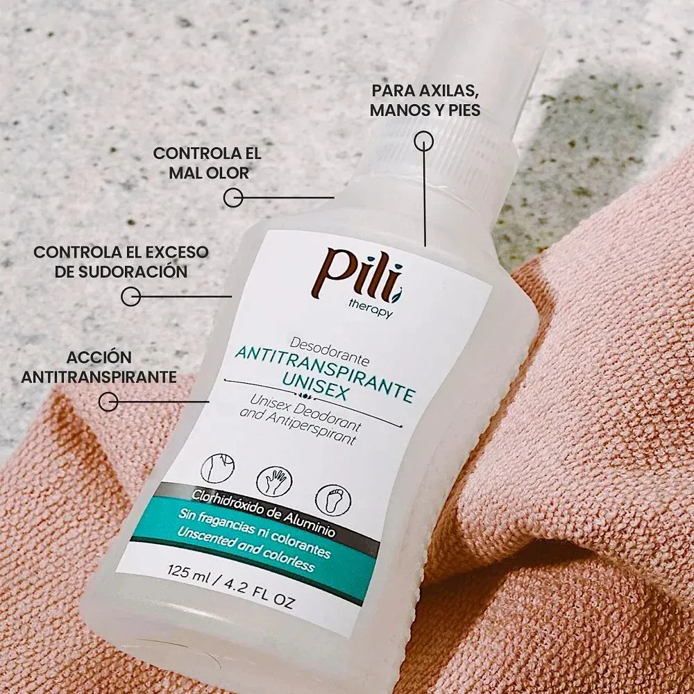 Desodorante en Spray Antitranspirante PILI Unisex X 125 ml - Imagen 2