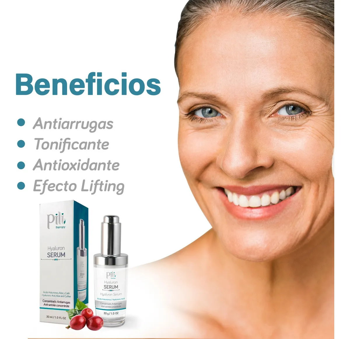 Hyaluron Serum Antiarrugas Pili - Imagen 3