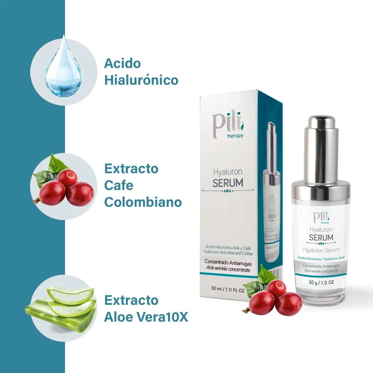 Hyaluron Serum Antiarrugas Pili - Imagen 4
