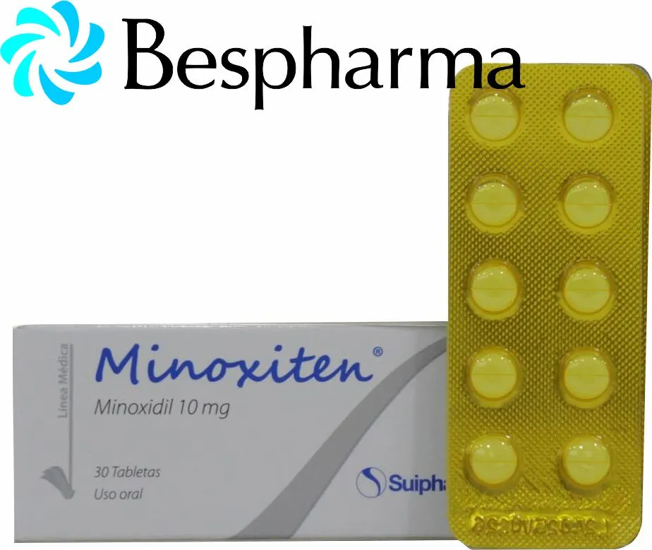 Minoxidil Crecimiento Capilar MINOXITEN SUIPHAR Caja X 30 Tab - Imagen 2