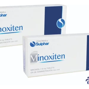 Minoxidil Crecimiento Capilar MINOXITEN SUIPHAR 2 Cajas X 30 Tab