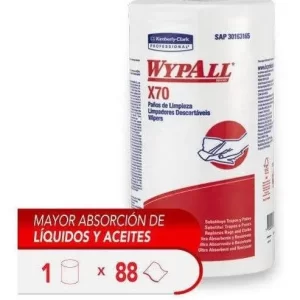 Paños De Limpieza Wypall X70 Rollo Regular - 88 Paños