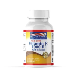 Vitamina E 1000IU con Selenium X100 Cap Healthy America