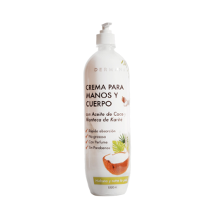 Crema corporal de Aceite de coco y Manteca de Karité Dermanat
